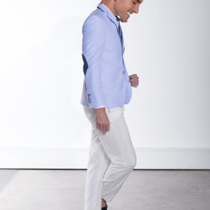 Saco Azul Cielo Pastel C Parche