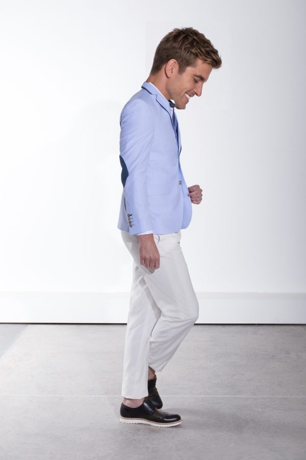 Saco Azul Cielo Pastel C Parche